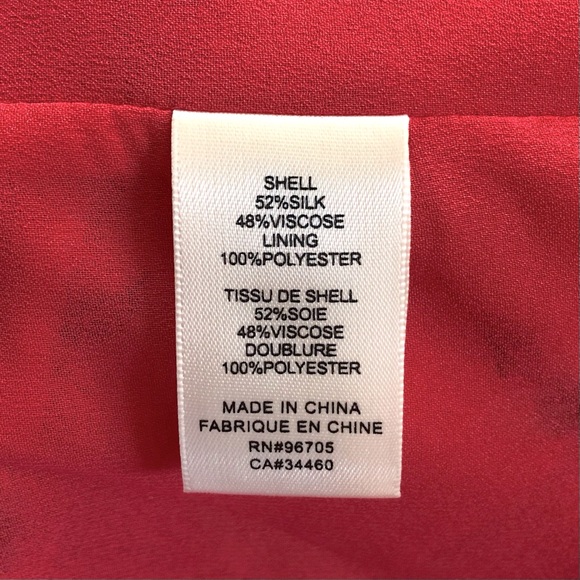 Rebecca Taylor Daniella Long Sleeve Floral V Neck Mini Dress Punch Combo Size 6 - Picture 10 of 11